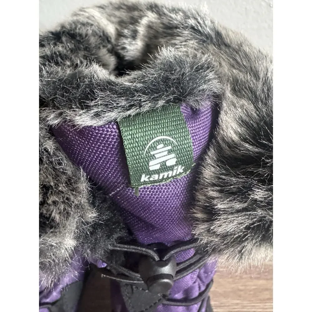 Kamik Women’s Powdery 3 Insulated Waterproof Winter Boot Grape Size 5